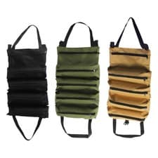 Image of Electrician's Tool Pouch with Roll-Up Storage And Pockets