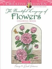 Image of Creative Haven the Beautiful Language of Flowers Coloring Book by John Green