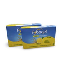 Image of Fybogel Lemon 30 Sachets x 2 boxes - Natural Fibre Drink - Constipation Relief