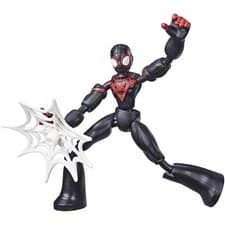 Image of Spider-Man Marvel Bend and Flex Miles Morales hero action figure toy