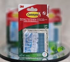 Image of Command Outdoor Light Clips Pack Of 8 Clips & 10 Small Strips Damage Free Hangin