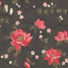 Image of Kaori Red/Charcoal Wallpaper 97840 by Holden Decor Living Room Lounge Hallway