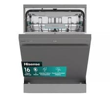 Image of HISENSE HS663A90XUK Full-size Dishwasher - Stainless Steel - REFURB-C