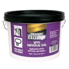 Image of Stormguard uPVC Window Door Bubble Gasket - 20m Black Rubber Seal Replacement