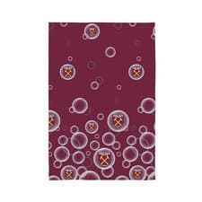 Image of West Ham Forever Fleece Blanket Throw Blowing Bubbles Hammers Fan Gift