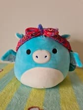Image of Squishmallows 7.5 Inch Tatiana The Blue Dragon Plush Toy With Tag