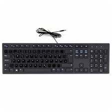 Image of Dell KB216 Keyboard 08vxm3 0rx6rm USB Cable + Stickers German Layout QWERTZ