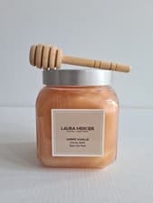 Image of Laura Mercier Ambre Vanille Honey Bath With Dipper 340g LARGE Size New 