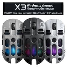Image of RGB Gaming Mouse TWOLF X3 PixArt PAW3311 12000 DPI 500mAh BT/2.4 Wireless/Wired