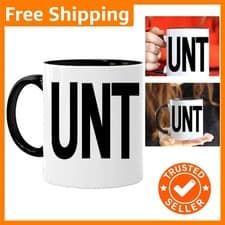 Image of Nostalgic Ceramic Coffee Mug with Funny Slogan - Dishwasher Safe & Glossy Finish