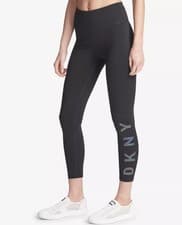 Image of Dkny Sport Women's Black High-Rise Logo Full Length Leggings Pants Size XS