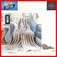 Image of Luxury Super Soft Faux Fur Fleece Blanket Warm Cosy Throw King 200 x 240 cm