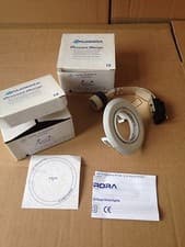 Image of X2 Qty Aurora 240V / GU10 50w Adjustable WHITE Halogen Downlight & Fixed Bracket