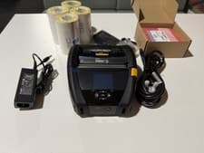 Image of Zebra ZQ630 Mobile printer, WiFi, Bluetooth EXTRA! battery and 4 rolls of labels