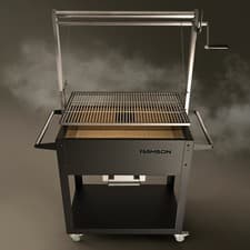 Image of Charcoal BBQ Grill Outdoor Garden Barbecue Adjustable Height Cooking Weston GT B