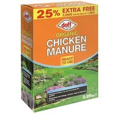 Image of Doff Organic Chicken Manure 1.8kg + 25% Extra Free - 2.25kg - Ready To Use