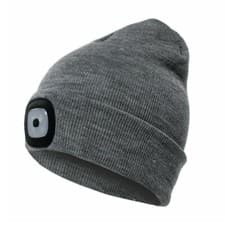 Image of Unisex LED Beanie Hat With USB Rechargeable Battery 5 Hours High Powered Light