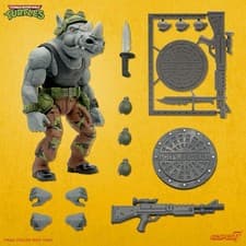 Image of Super7 Teenage Mutant Ninja Turtles Ultimates Rocksteady Action Figure - MINT