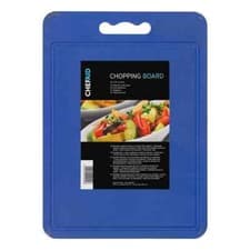 Image of Chef Aid Poly Chopping Board  350mm x 250mm x 4mm White or Blue