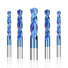 Image of Solid Carbide Twist Drill Bit 1-12mm For Steel Metal Stainless Steel Blue Coated