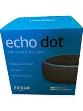 Image of Amazon Echo Dot 3rd Gen Smart Speaker Alexa Charcoal Voice Control
