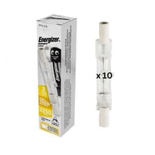 Image of 10x Energizer R7s Halogen 120W 78mm Linear Lamp S5414 Floodlight Bulb