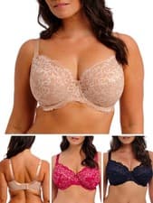 Image of Fantasie Emmaline Bra Side Support Underwired Full Cup Bras Lace Lingerie
