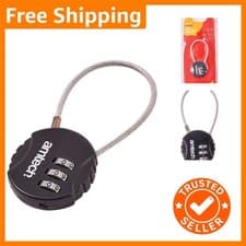 Image of Am-Tech 3-Digit Combination Cable Lock - Secure Your Valuables Elegantly
