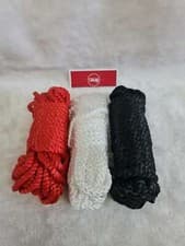 Image of Bondage Rope BDSM Shibari 10m Red Black White Satin Fetish Restraint SM SLAVE