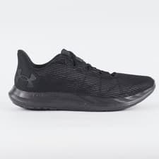 Image of Womens Under Armour Charged Speed Swift Black Mesh Running Walking Trainers