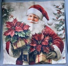 Image of Classic Santa / Father Christmas Christmas Cushion Cover New - 45cm x 45cm