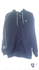 Image of Jumpman 23 Black Hooded Sweatshirt -Authentic 2006 Large Zip Up-New w/Tags