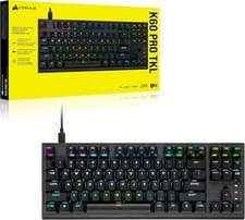 Image of Corsair K60 PRO TKL RGB Optical Mechanical Gaming Keyboard OPX UK Layout