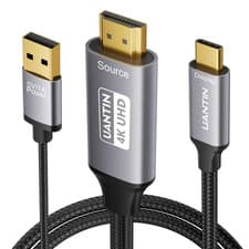 Image of HDMI to USB C Cable Adapter (4K 60Hz) 6FT Uni-Directional HDMI (Source) to USB-C