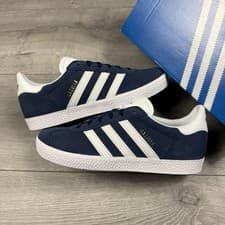 Image of Adidas Gazelle Originals Suede ‘Navy Blue / White’ - Size UK 3.5 / EU 36