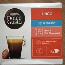 Image of Nescafé Dolce Gusto Lungo Decaff Coffee Pods, 16 Capsules (16 Servings)