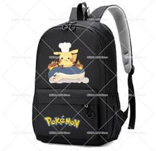 Image of Pokemon Backpacks Anime Pikachu Large Capacity Schoolbags Cartoon School Book