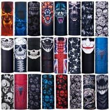 Image of Multi use Skulls Biker Balaclava Neck Tube Snood Scarf Face Mask Warmer Bandana