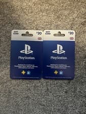 Image of 2x £20 PlayStation Store Gift Cards | £40 Total Value|UK Region |Fast Delivery