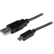 Image of Startech 0.5M Mobile Charge Sync Usb To Slim Micro Usb Cable Phones & Tablets A