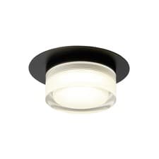 Image of Litecraft Bolton Ceiling Light Bathroom IP44 5W Flush or Recessed - Matte Black