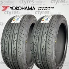 Image of 2X New 225 45 18 Yokohama Adan Fleva V701 95W XL * A WET GRIP (2 Tyres)