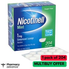 Image of Nicotinell 1mg Mint Lozenges (204) - Stop Smoking Aid 100% ORIGINAL UK STOCK