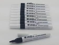 Image of 2X  Pack Of 10 Wb Sl Dry Wipe Markers Black Bullet Tip