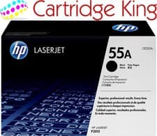 Image of HP 55A Black Original LaserJet Toner Cartridge - CE255A
