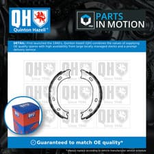 Image of Handbrake Shoes Set BS1128 Quinton Hazell Parking 0024205820 0034201420 Quality