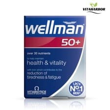 Image of Vitabiotics Wellman 50 Health & Vitality Tablet-30 Count-UK stock NEW BB:09 2028