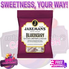 Image of Jakemans Blueberry Soothing Menthol Lozenges Cough Sweets Pick N Mix Retro
