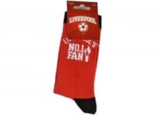 Image of Team Direct Generic Liverpool Liverpool No 1 Fan Red Black 8 to 11 UK Socks