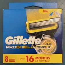 Image of Gillette ProShield Power 8 Pack Refill Cartridges Size XL Comfort Glide - NEW UK